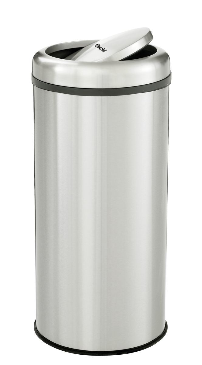 Bartscher Stainless steel Garbage Bin 50L with Swing lid - RVSVoordeel