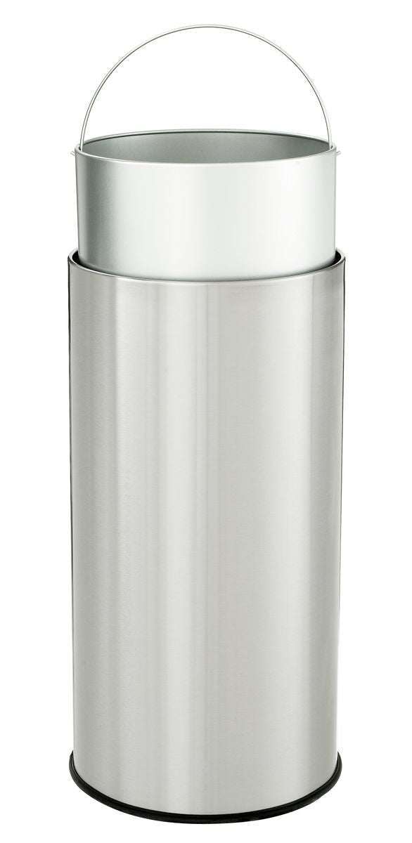 Bartscher Stainless steel Garbage Bin 50L with Swing lid - RVSVoordeel