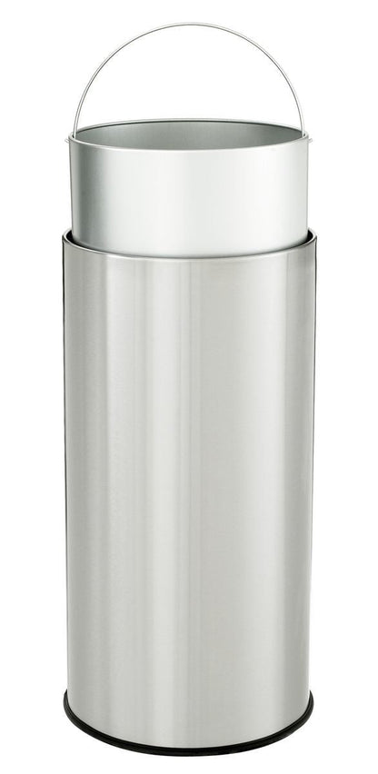 Bartscher Stainless steel Garbage Bin 50L with Swing lid - RVSVoordeel