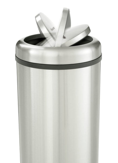 Bartscher Stainless steel Garbage Bin 50L with Swing lid - RVSVoordeel