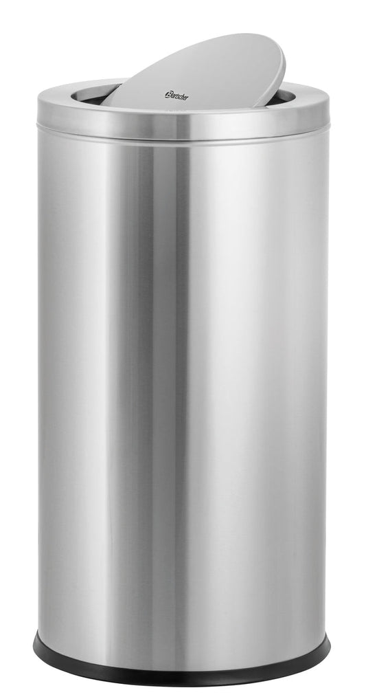 Bartscher Stainless steel Garbage Bin 52L with Swing lid - RVSVoordeel