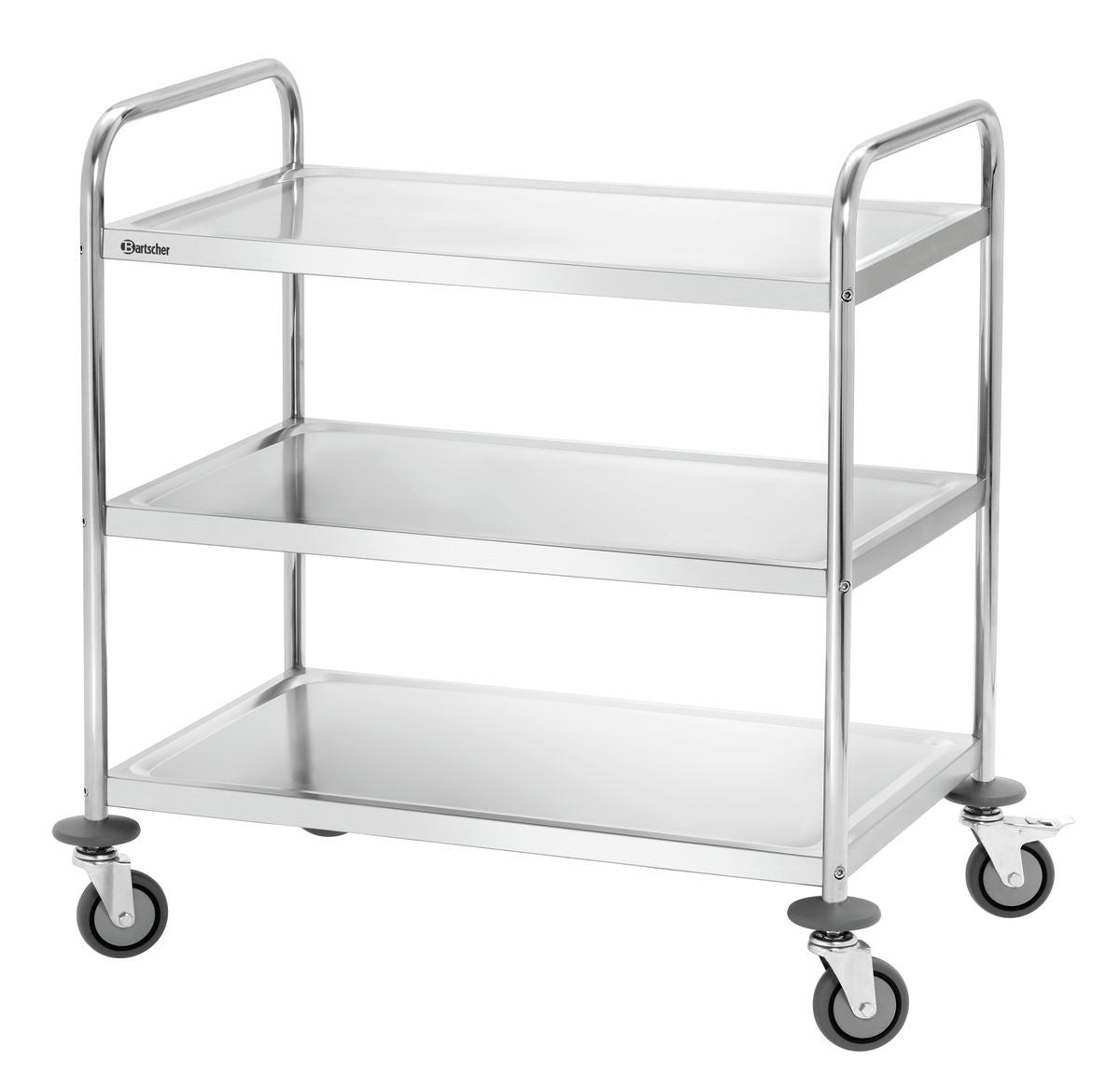 Bartscher Stainless Steel Serving Trolley - 3 Shelves - RVSVoordeel