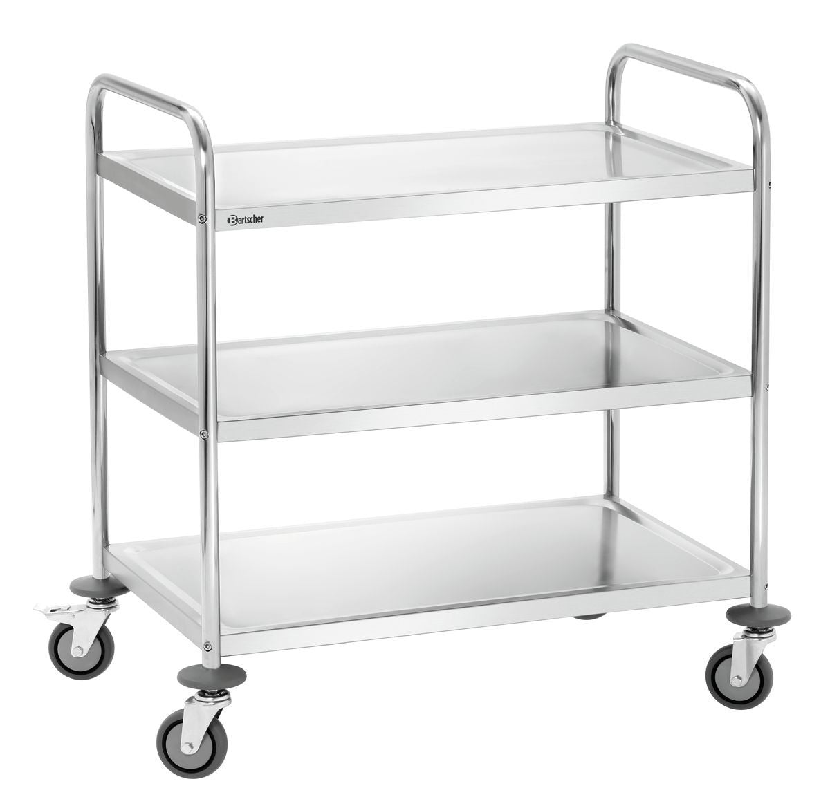 Bartscher Stainless Steel Serving Trolley - 3 Shelves - RVSVoordeel