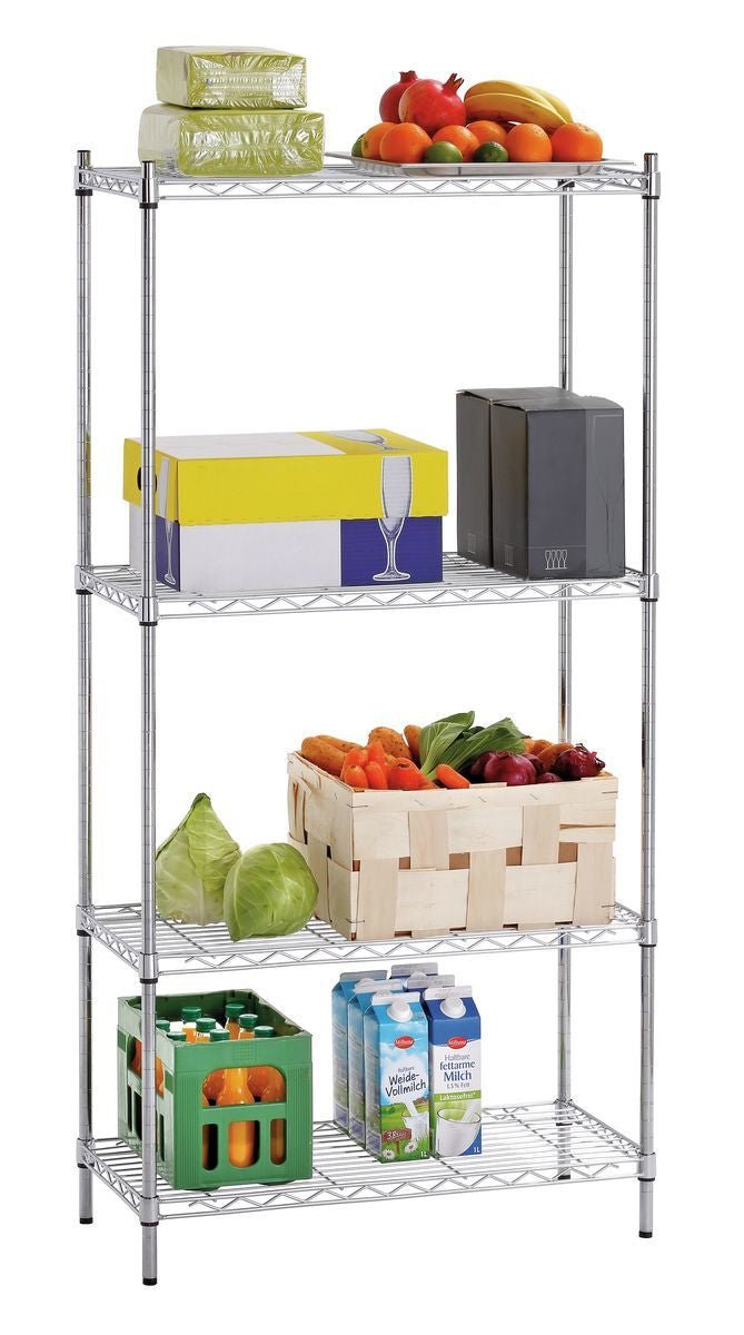 Bartscher Storage Shelf 4 Shelves - 75cm Width - RVSVoordeel