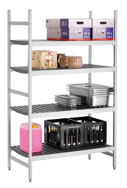 Bartscher Storage Shelf system with 4 Shelves or GN Containers - 108cm Width - RVSVoordeel