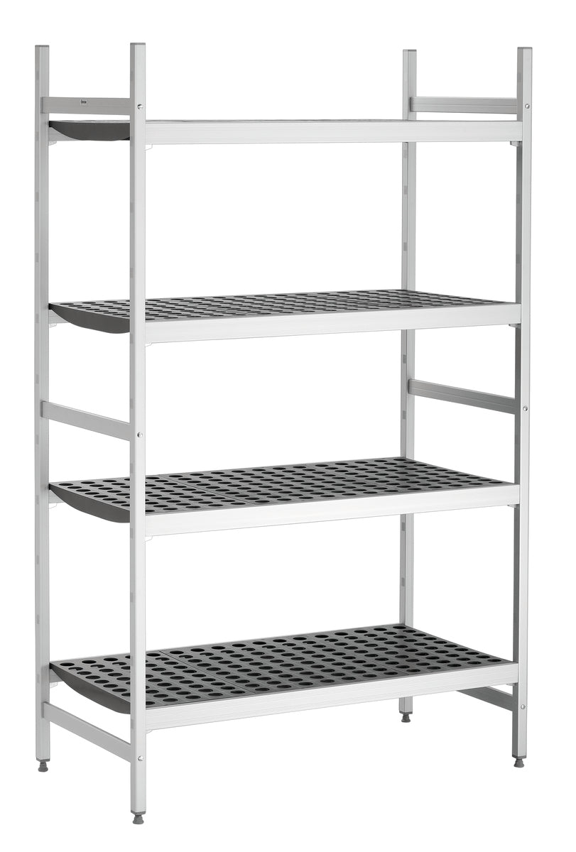 Bartscher Storage Shelf system with 4 Shelves or GN Containers - 108cm Width - RVSVoordeel