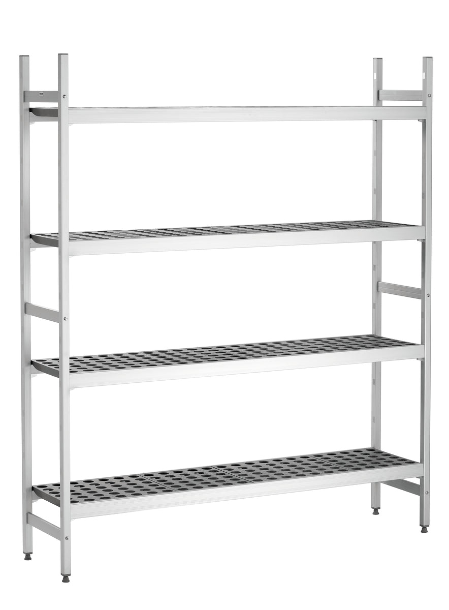 Bartscher Storage Shelf system with 4 Shelves or GN Containers - 150cm Width - RVSVoordeel