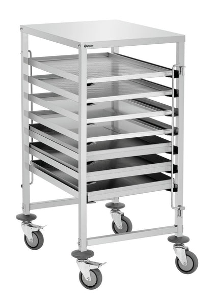 Bartscher Tray Trolley - Bakerynorm - Fits 7 x Trays (60 x 40cm) - excl Trays - RVSVoordeel