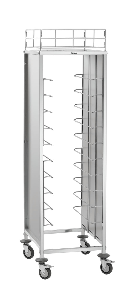 Bartscher Tray Trolley Gastronorm - Fits 10 x 1/1 GN - excl GN trays - RVSVoordeel