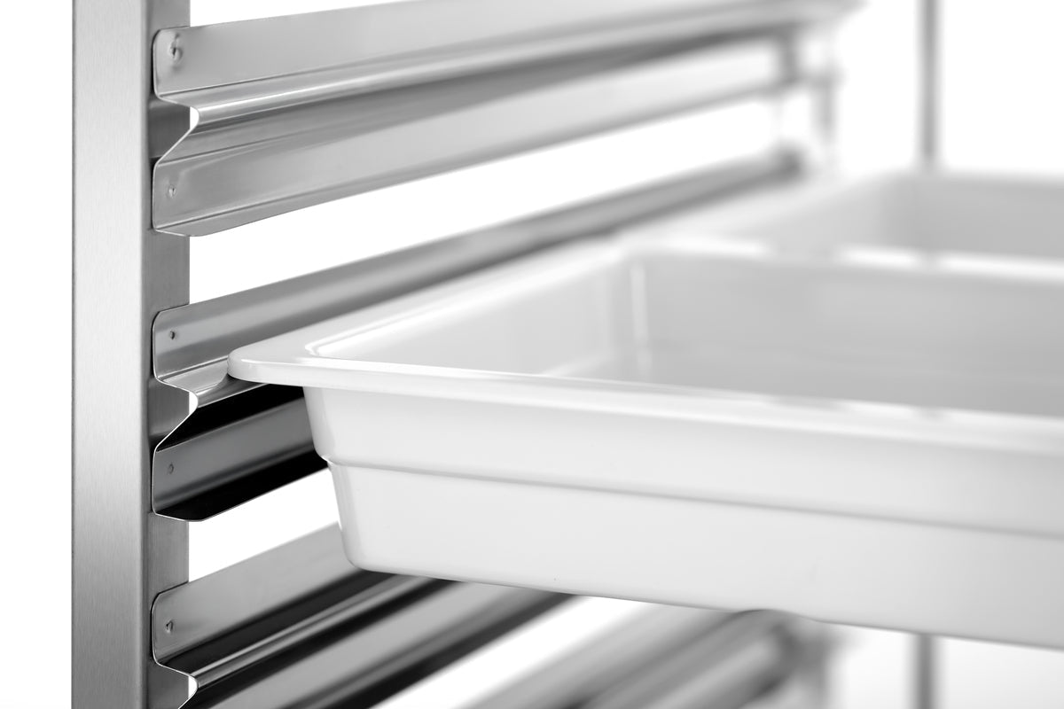 Bartscher Tray Trolley Gastronorm - Fits 15 x 1/1 GN - excl GN trays - RVSVoordeel
