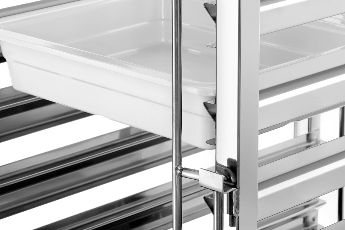 Bartscher Tray Trolley Gastronorm - Fits 15 x 1/1 GN - excl GN trays - RVSVoordeel