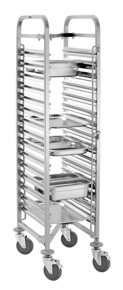 Bartscher Tray Trolley Gastronorm - Fits 15 x 1/1 GN - excl GN trays - RVSVoordeel