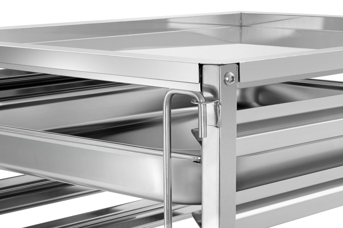 Bartscher Tray Trolley Gastronorm - Fits 18 x 2/1 GN - excl GN trays - RVSVoordeel