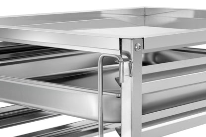 Bartscher Tray Trolley Gastronorm - Fits 18 x 2/1 GN - excl GN trays - RVSVoordeel