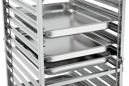 Bartscher Tray Trolley Gastronorm - Fits 18 x 2/1 GN - excl GN trays - RVSVoordeel