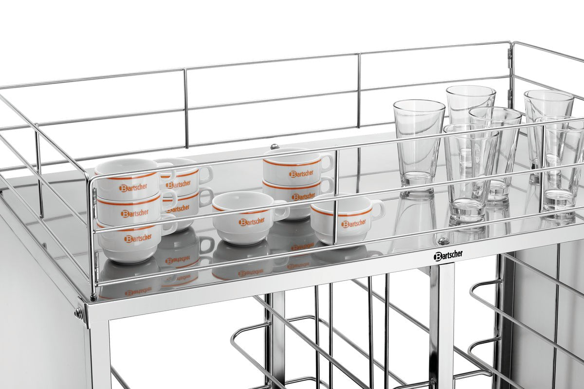 Bartscher Tray Trolley Gastronorm - Fits 20 x 1/1 GN - excl GN trays - RVSVoordeel