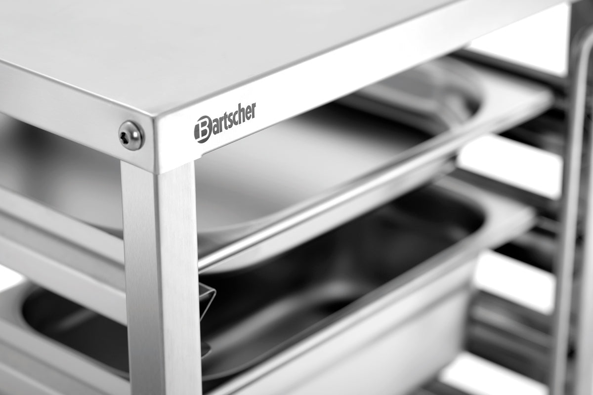 Bartscher Tray Trolley Gastronorm - Fits 7 x 1/1 GN - excl GN trays - RVSVoordeel