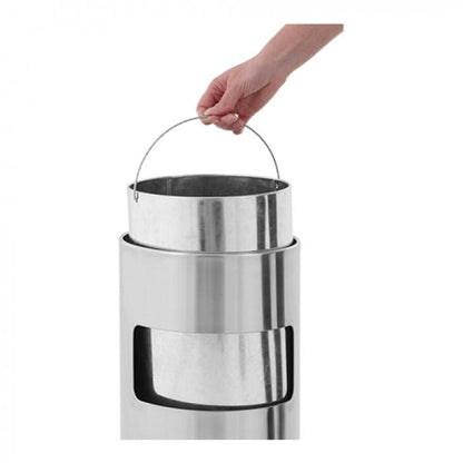 EMGA Stainless steel Garbage Bin 12,5L - RVSVoordeel