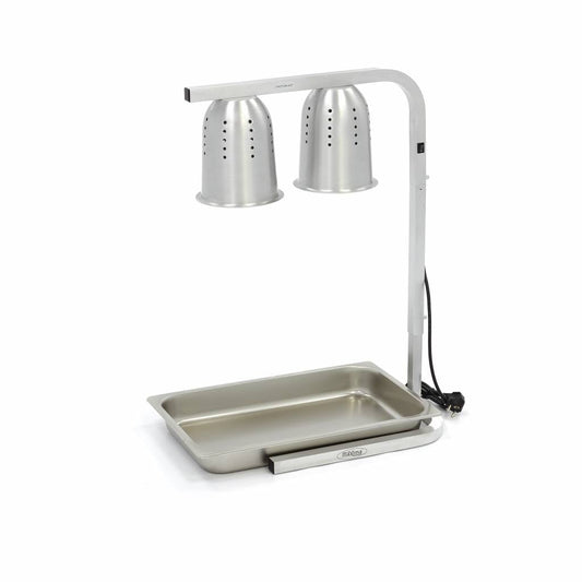 Heating Lamp with 2 Lamps - incl 2 Lamps and 1 x 1/1 GN container - RVSVoordeel