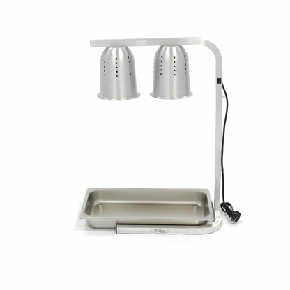 Heating Lamp with 2 Lamps - incl 2 Lamps and 1 x 1/1 GN container - RVSVoordeel