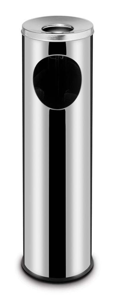 Hendi Stainless steel Garbage Bin with Ash Tray - RVSVoordeel