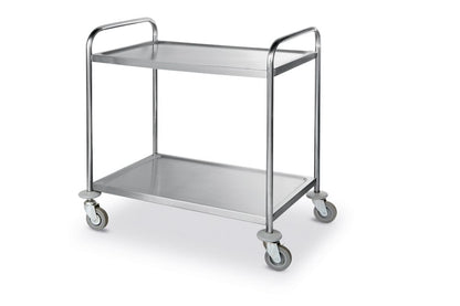 Hendi Stainless Steel Serving Trolley - 2 Shelves - RVSVoordeel