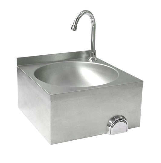 Hendi Stainless Steel Sink with Tap - Knee Operated - RVSVoordeel