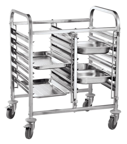 Hendi Tray Trolley - Gastronorm - Fits 12 x 1/1 GN Trays - excl GN Trays - RVSVoordeel