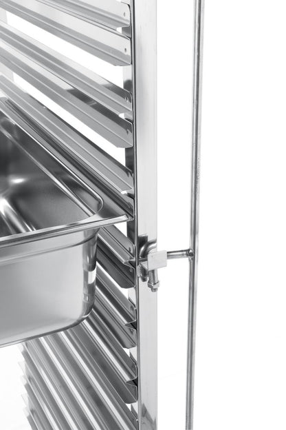 Hendi Tray Trolley - Gastronorm - Fits 15 x 1/1 GN Trays - excl GN Trays - RVSVoordeel