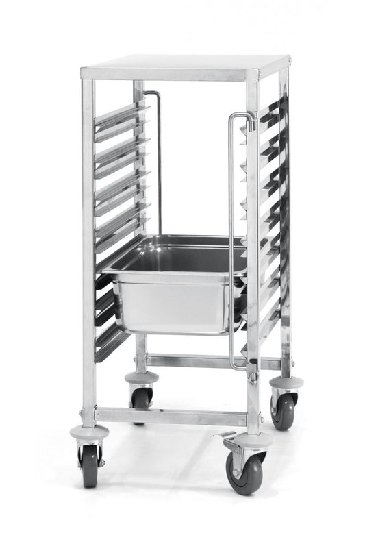 Hendi Tray Trolley - Gastronorm - Fits 7 x 1/1 GN Trays - excl GN Trays - RVSVoordeel