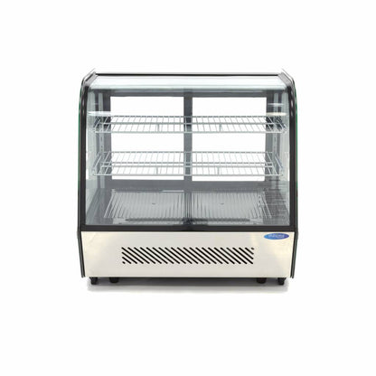 Maxima Display Fridge - 120L - 70cm - Rear Sliding Doors