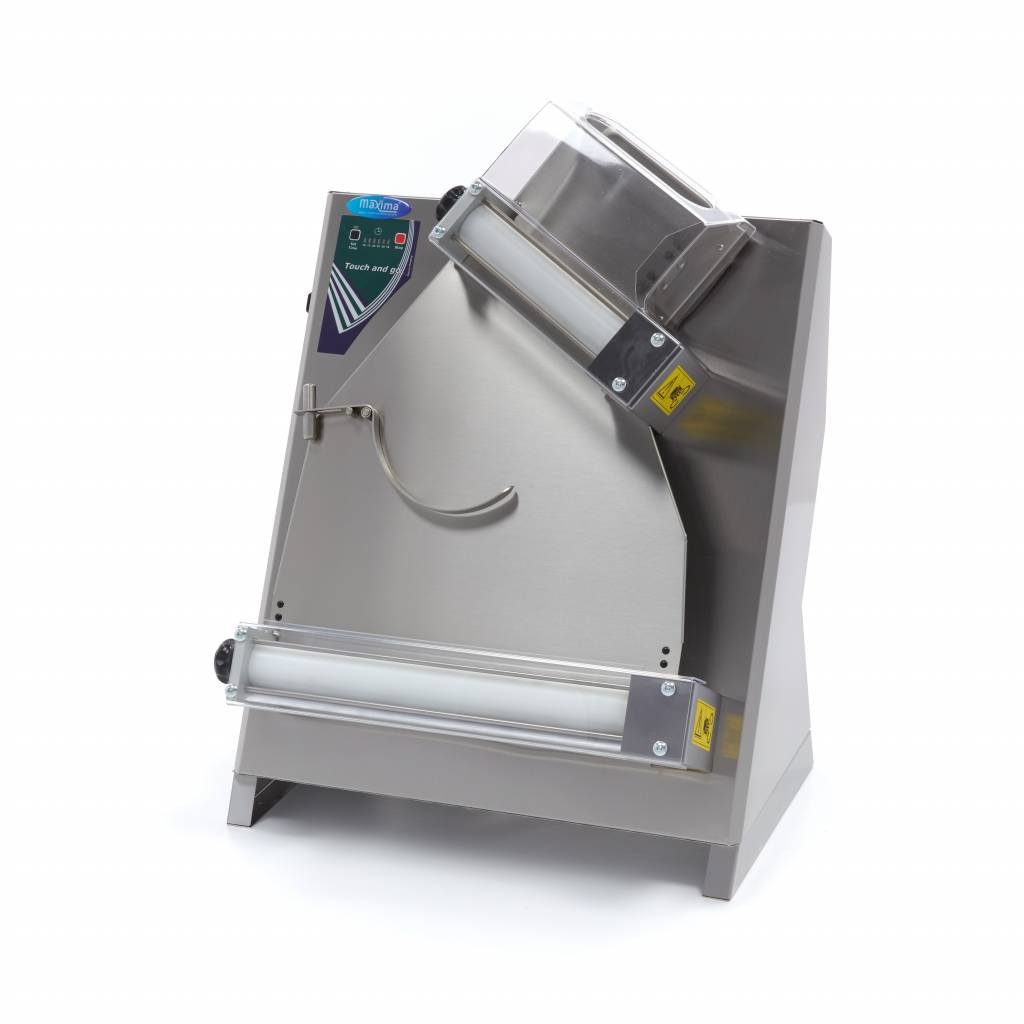 Maxima Automatic Dough Roller 40 cm - Double Roller - Built - in Timer - RVSVoordeel