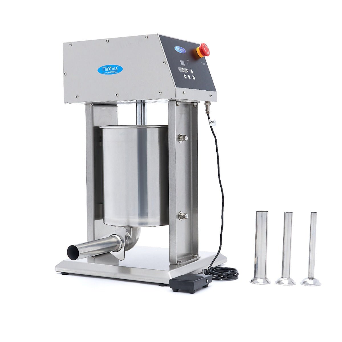 Maxima Automatic Sausage Filler 10L - Digital Display - incl 4 Filling Tubes - RVSVoordeel