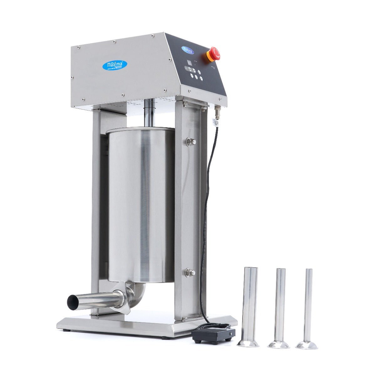 Maxima Automatic Sausage Filler 15L - Digital Display - incl 4 Filling Tubes - RVSVoordeel