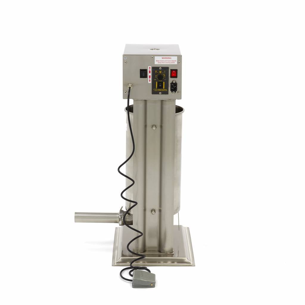 Maxima Automatic Sausage Filler 15L - Standing Model - incl 4 Filling Tubes - RVSVoordeel