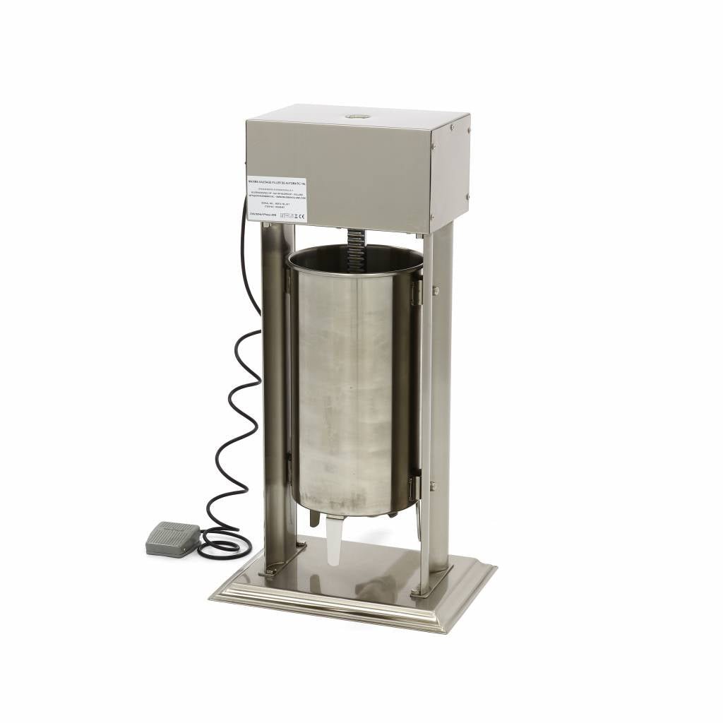 Maxima Automatic Sausage Filler 15L - Standing Model - incl 4 Filling Tubes - RVSVoordeel