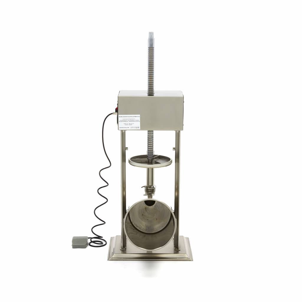Maxima Automatic Sausage Filler 15L - Standing Model - incl 4 Filling Tubes - RVSVoordeel