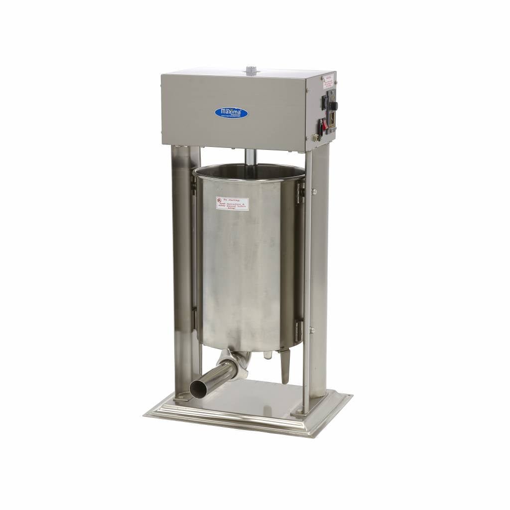 Maxima Automatic Sausage Filler 20L - Standing Model - incl 4 Filling Tubes - RVSVoordeel