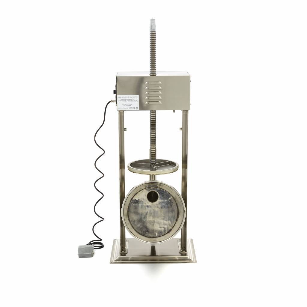 Maxima Automatic Sausage Filler 25L - Standing Model - incl 4 Filling Tubes - RVSVoordeel