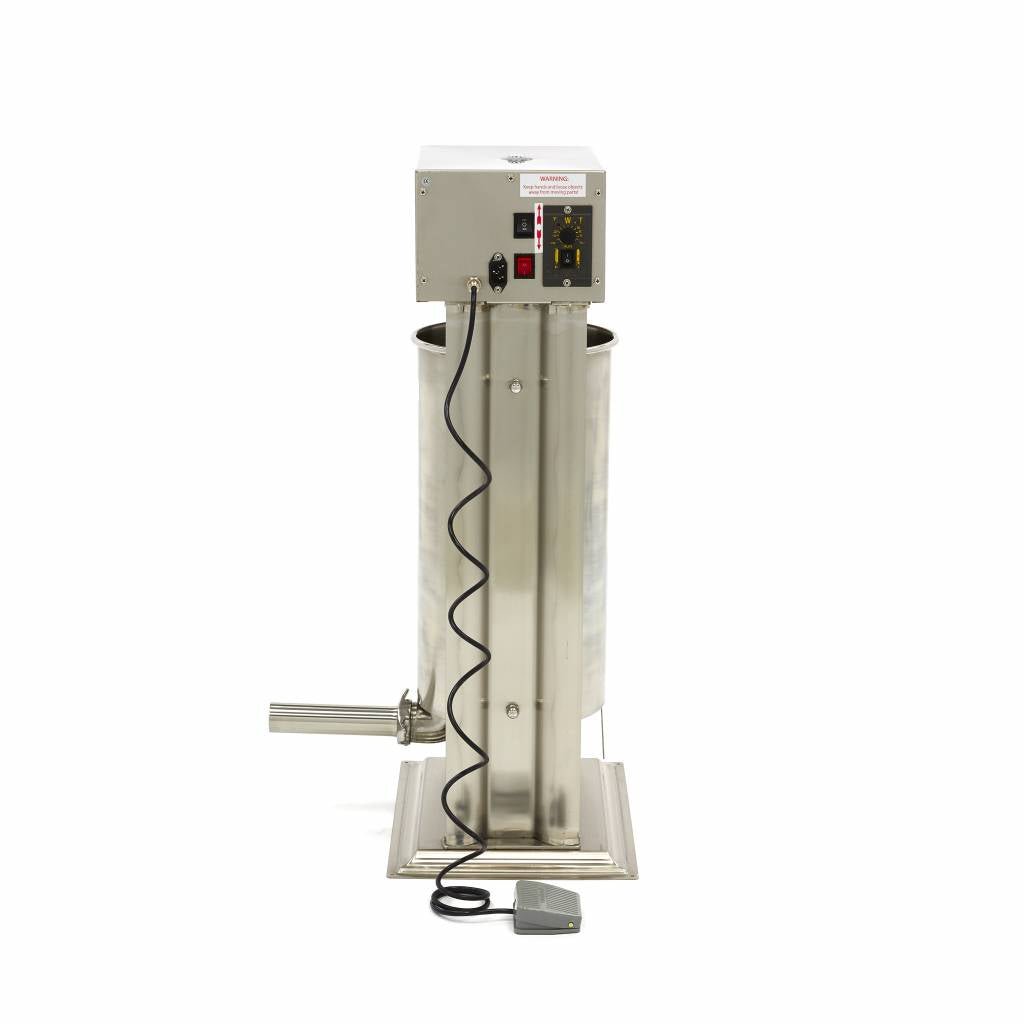 Maxima Automatic Sausage Filler 25L - Standing Model - incl 4 Filling Tubes - RVSVoordeel