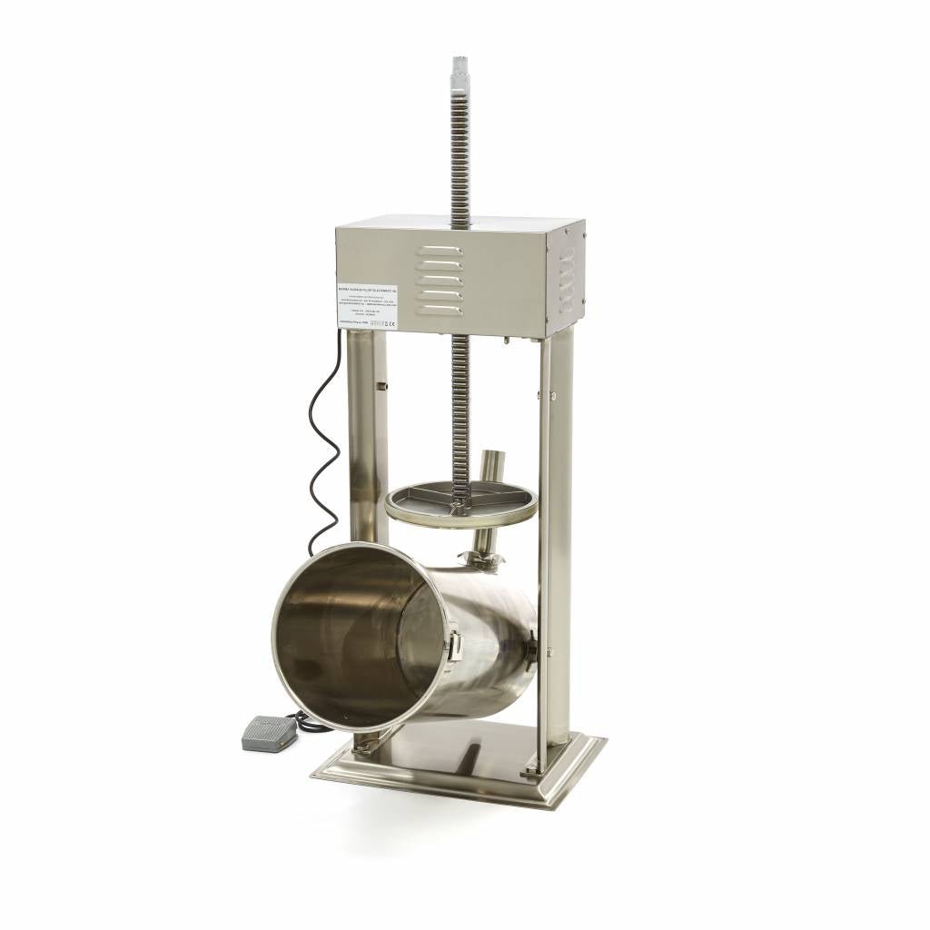 Maxima Automatic Sausage Filler 25L - Standing Model - incl 4 Filling Tubes - RVSVoordeel