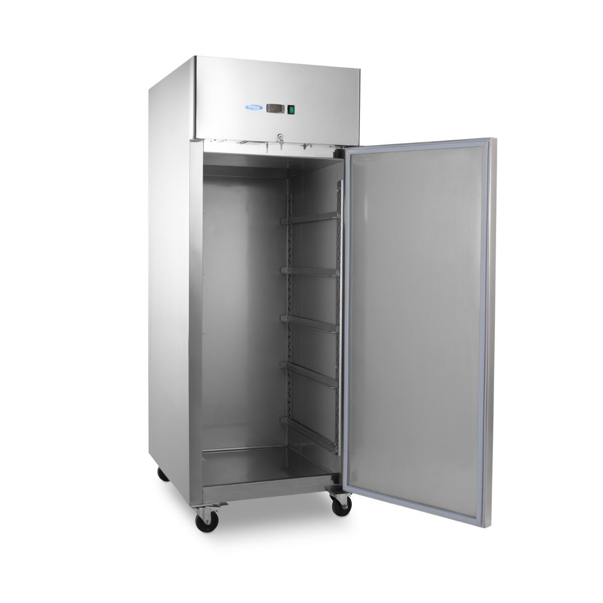 Maxima Bakery Freezer 800L on Wheels - Adjustable Shelves - Fits 60 x 40cm - RVSVoordeel