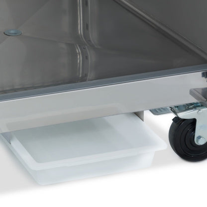 Maxima Bakery Freezer 800L on Wheels - Adjustable Shelves - Fits 60 x 40cm - RVSVoordeel