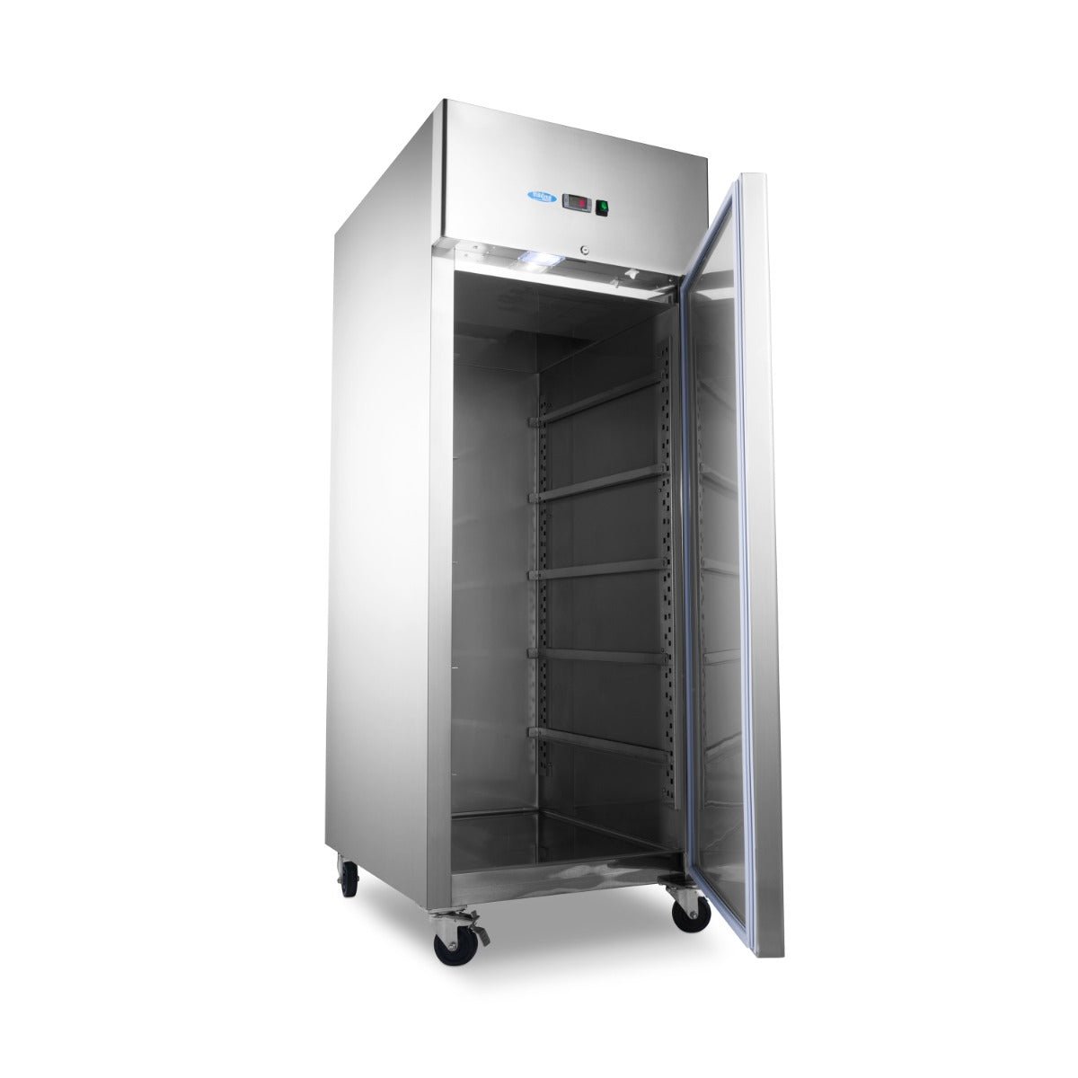 Maxima Bakery Fridge 800L on Wheels - Adjustable Shelves - Fits 60 x 40cm - RVSVoordeel