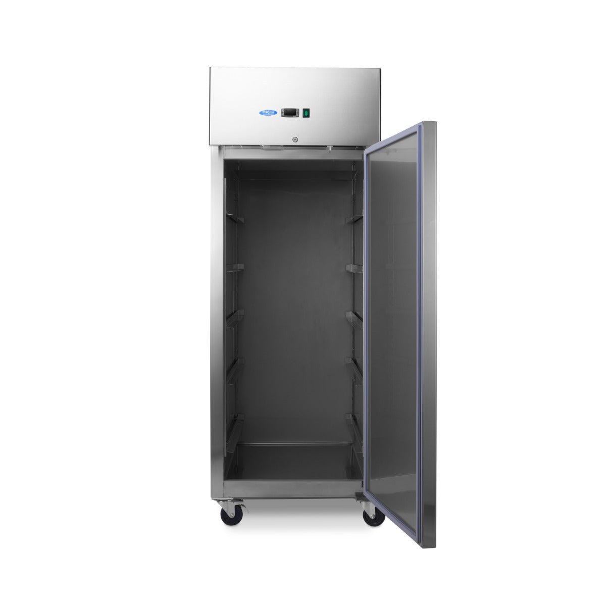 Maxima Bakery Fridge 800L on Wheels - Adjustable Shelves - Fits 60 x 40cm - RVSVoordeel