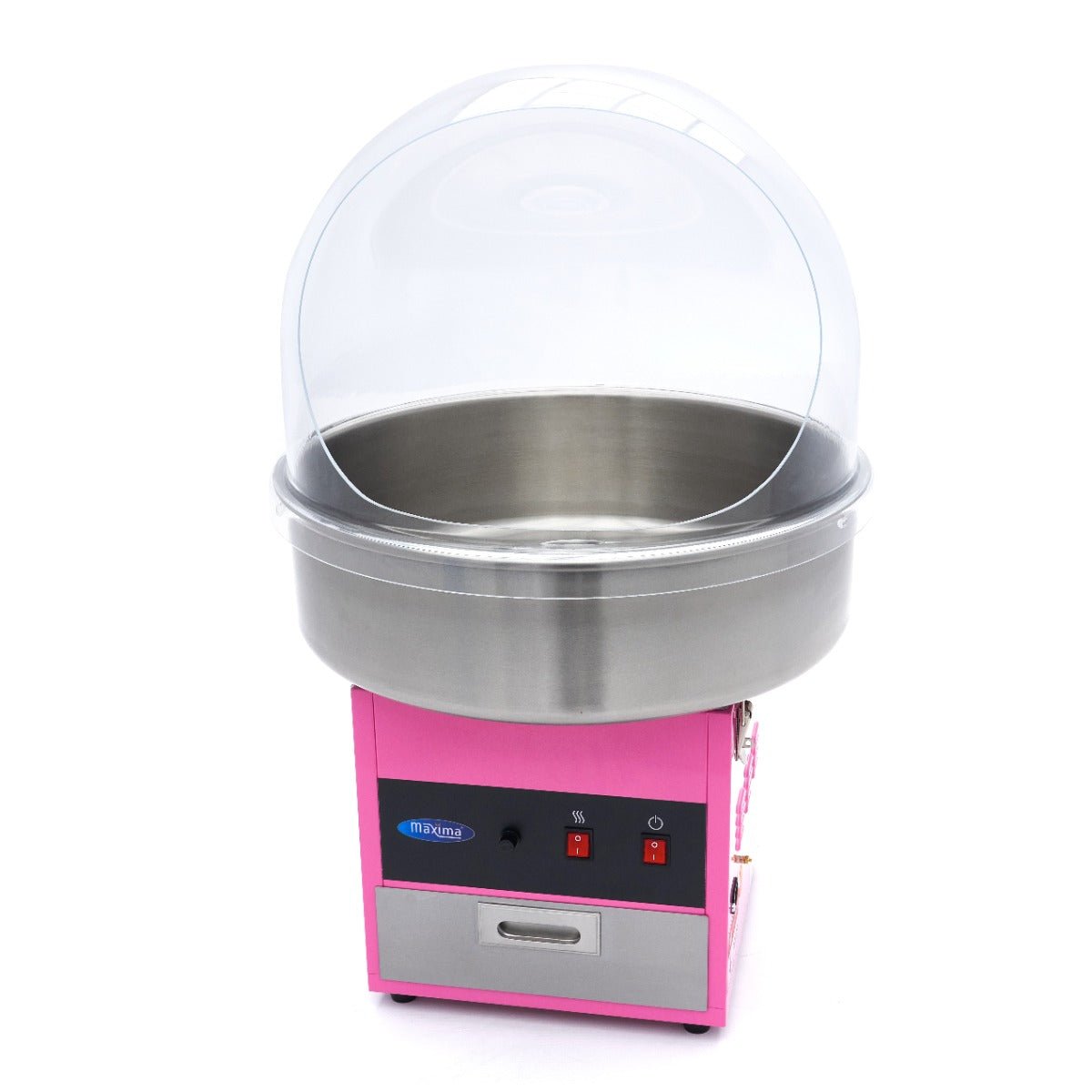 Maxima Candy Floss Machine – Ø 52cm - Cover - RVSVoordeel