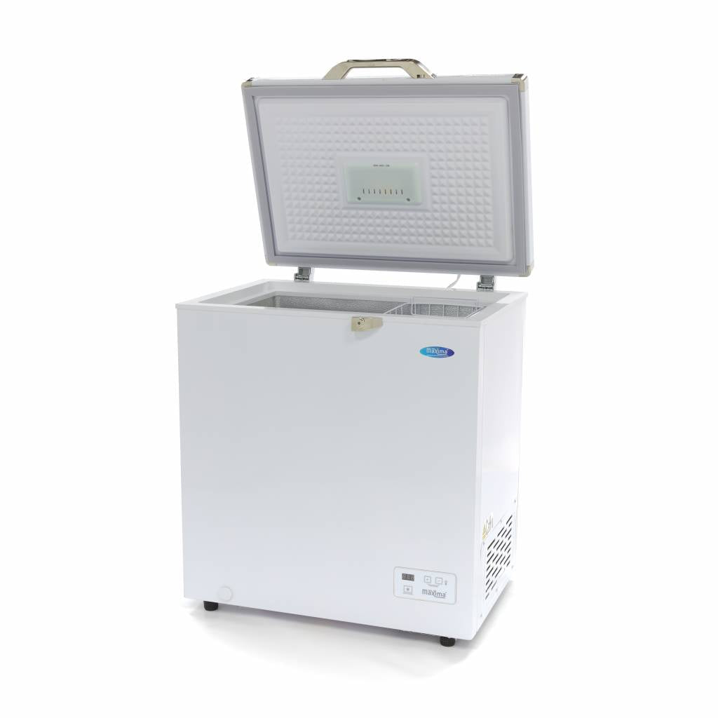 Maxima Chest Freezer 140L - 2 Wheels - Compact - RVSVoordeel