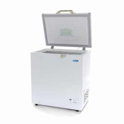 Maxima Chest Freezer 140L - 2 Wheels - Compact - RVSVoordeel