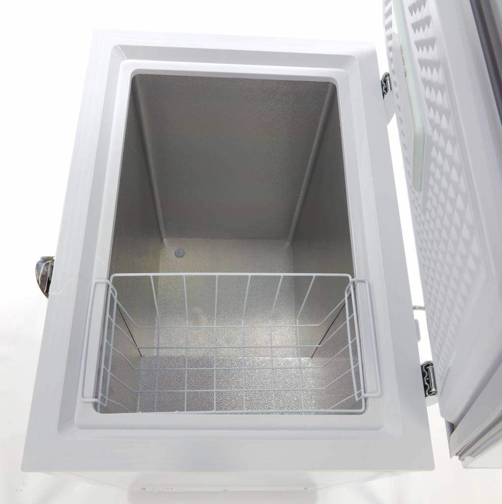 Maxima Chest Freezer 140L - 2 Wheels - Compact - RVSVoordeel