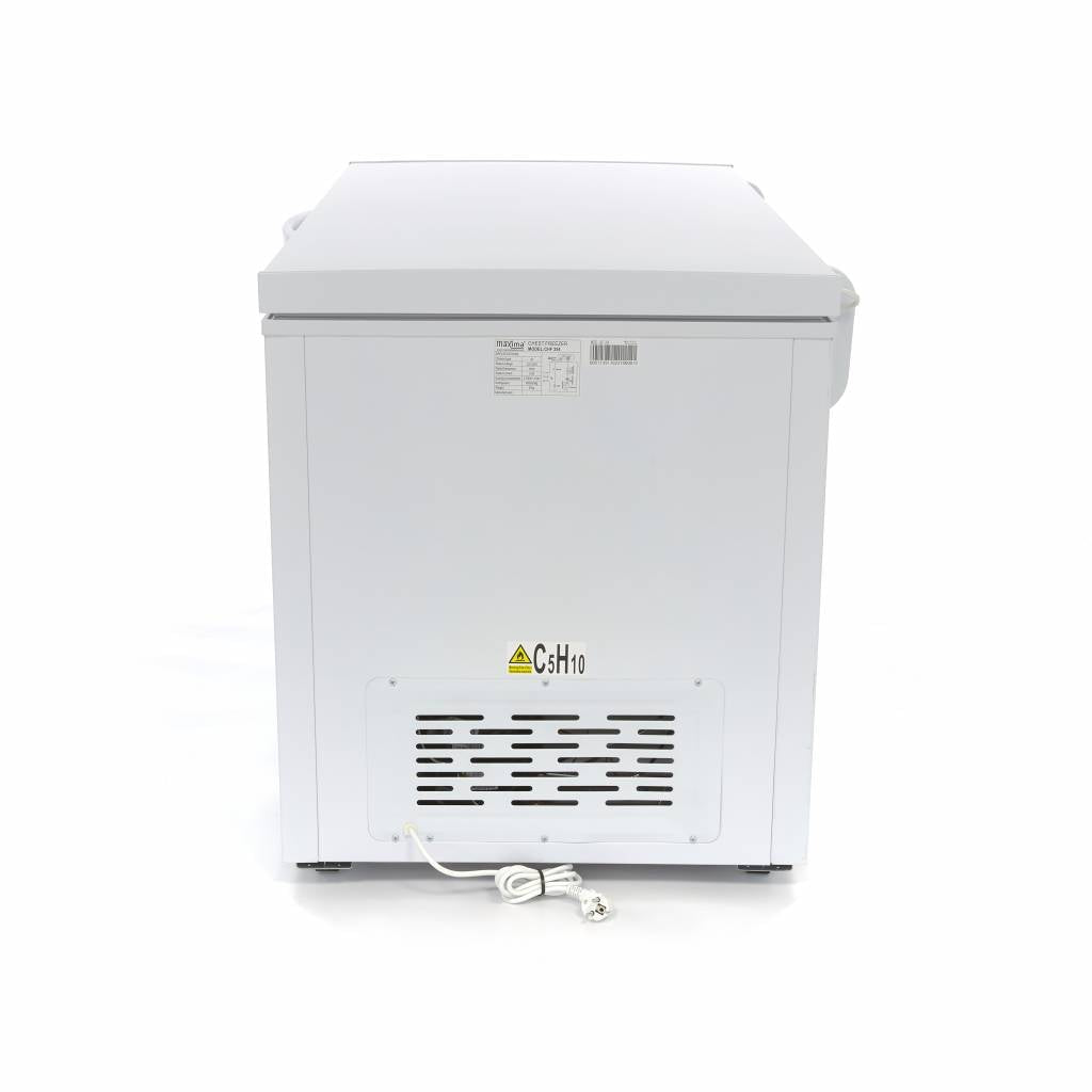 Maxima Chest Freezer 345L - on Wheels - incl Hanging Basket - RVSVoordeel